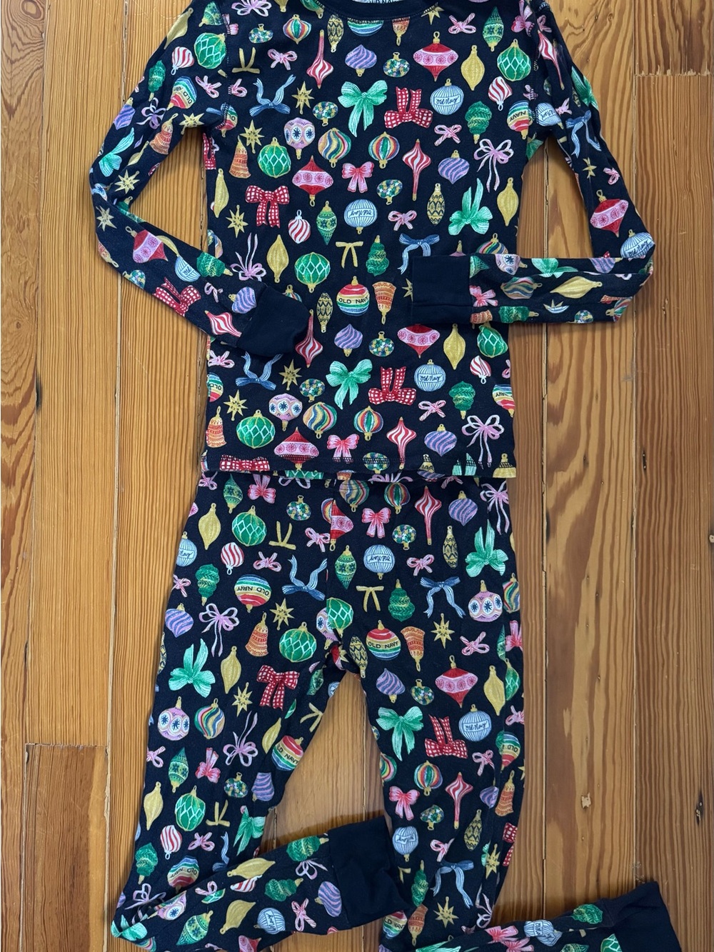 Old Navy Kids Holiday Ornament Pajamas